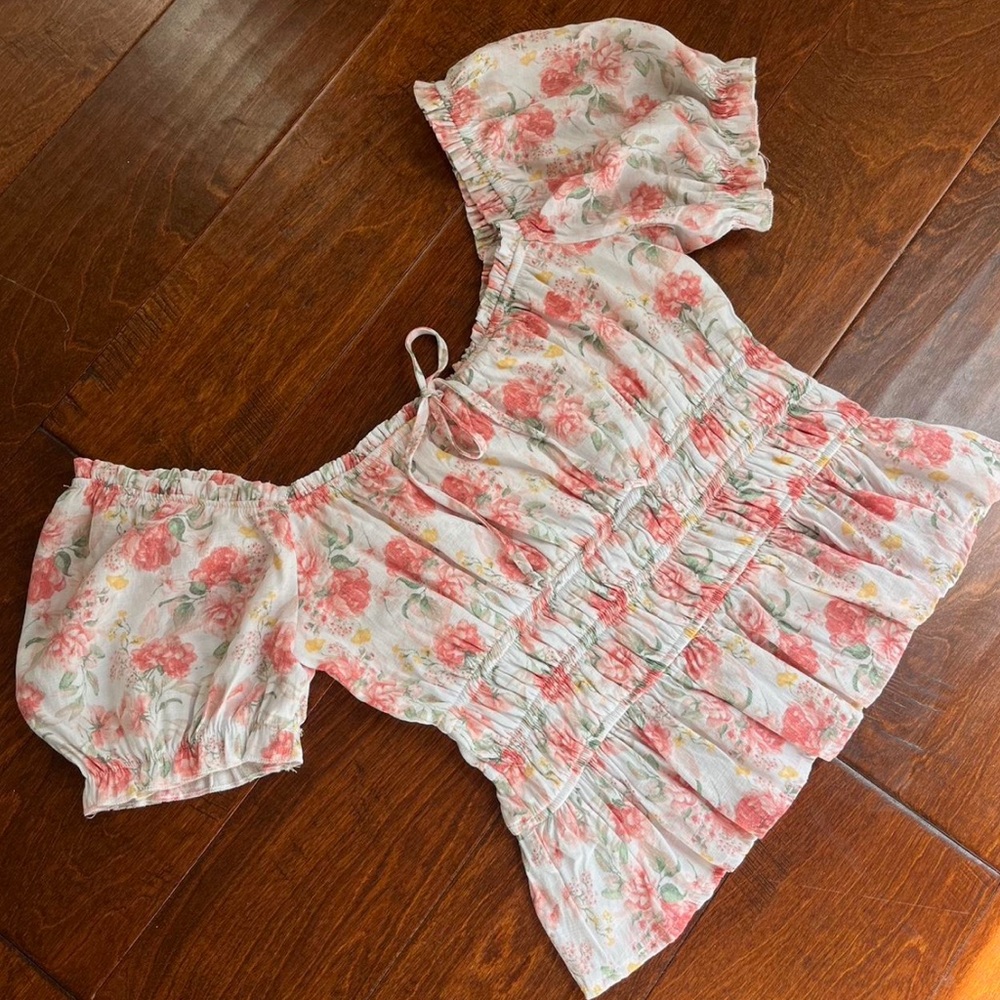 Altar’d State Floral Off-Shoulder Top